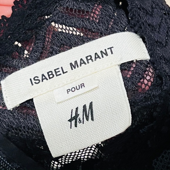 Isabel Marant Pour H&M - Elegant Black Lace Top, Size 8, Good Condition! - Picture 4 of 8